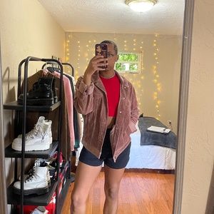 Oversized corduroy jacket